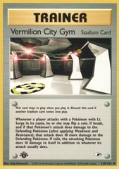 Vermilion City Gym - 120/132 - Uncommon - 1st Edition